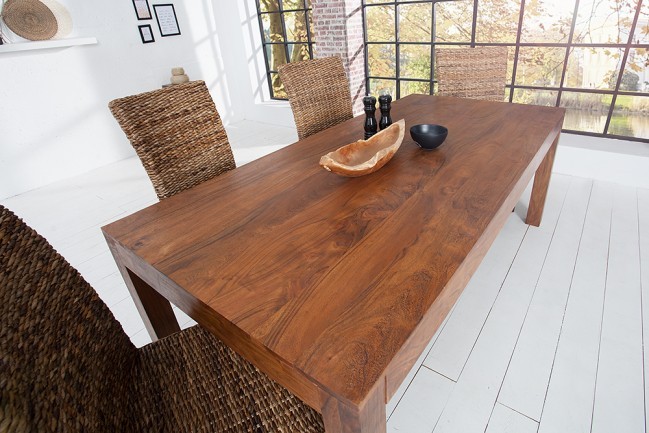 Massive Acacia houten Eettafel MONSOON 200cm