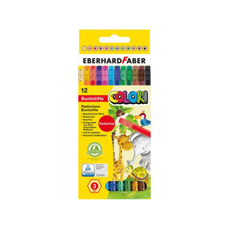 Faber Castell Drvene Bojice Eberhard Sa Gumicom 1 12 Colori 514817