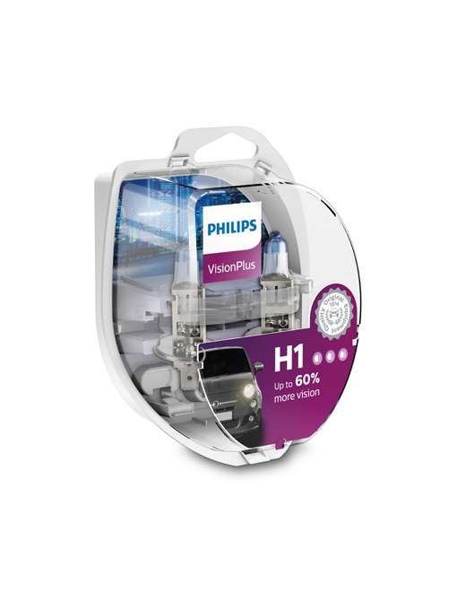 Set Becuri Far H W V Vision Plus Philips