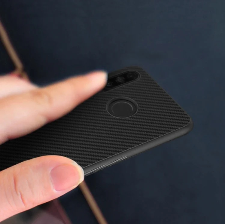 husa p30 lite neagra tip carbon