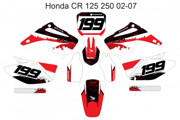 Kit Autocolantes Para Honda Cr