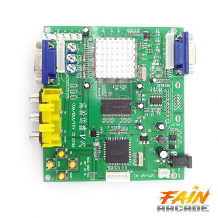 RGB/CGA/EGA/YUV to VGA HD VIDEO CONVERTER BOARD - YouTube
