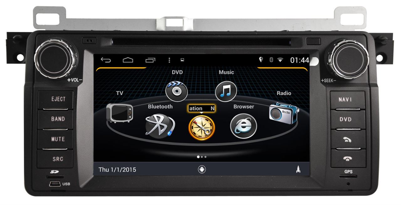 Auto rádio Android CARTECH DVD GPS BMW SERIE 3 E46 ROVER MG