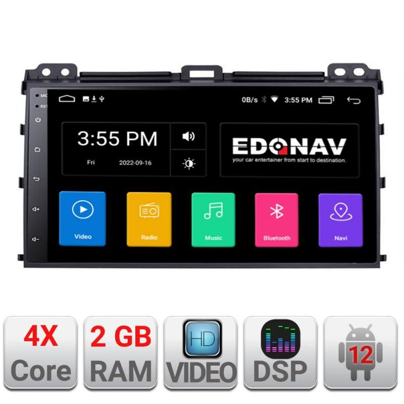 Navigatie Dedicata Edonav Toyota Prado 2007 A 456 Ecran Qled 2Gb Ram