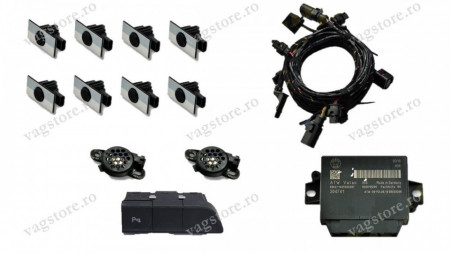 Kit Retrofit Original Senzori parcare Audi Parking System Fata Spate AUDI Q3 8U cu modul 8X0919475AH