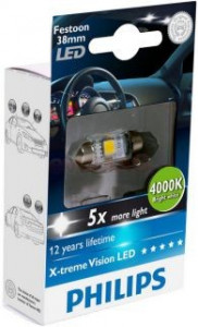 Bec Led C5W Festoon 38mm Philips 4000k
