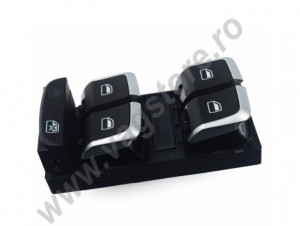 Comutator comanda butoane actionare geamuri electrice varianta crom Audi