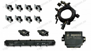 Kit Retrofit Original Senzori parcare Audi Parking System Fata Spate AUDI A6 4G0 cu buton 4G0927137H