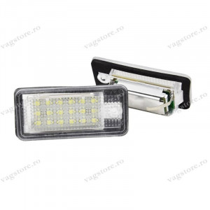 Set 2 lampi led 6000k Canbus numar inmatriculare Audi