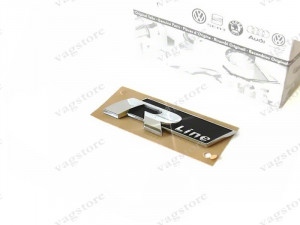 Emblema ORIGINALA VW R Line font negru