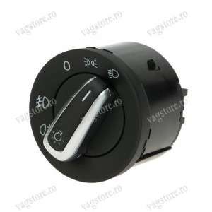 Comutator Bloc buton Lumini Insertie Aluminiu VW Golf Jetta Caddy