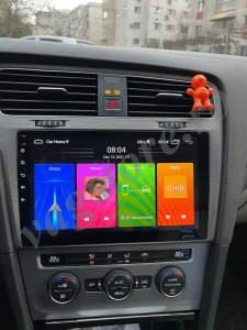 Navigatie Android 10 / 10.1 inch / 4Gb RAM memorie interna 64Gb WIFI USB GPS RDS DSP Asahi Kasei slot sim 4G pentru VW Golf 7 2013 - 2018 Rama Gri Argintie - Aluminium Brused