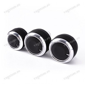 Set Butoane ornament Crom pentru panou Aer Conditionat climatic VW