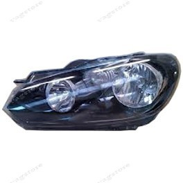 Far VW GOLF 6 MK6 fundal negru parte montare Stanga
