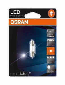 Bec Led C5W Festoon 36mm OSRAM 6000k