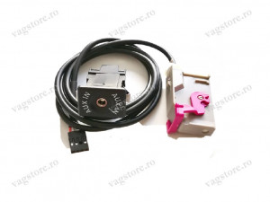 Interfata audio auxiliar cu conector Jack 3.5mm pentru RNS-E Audi.