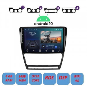 Navigatie Android 10 / 10.1 inch / 4Gb RAM memorie interna 64Gb WIFI USB GPS slot sim 4G pentru Skoda Octavia 2004 - 2014