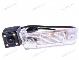 Camera marsarier in lampa numar cu conectori RCA