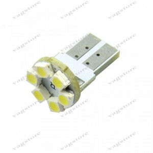 Bec led T10 / W5W / 194 6 leduri SMD 1210 Alb 6000K
