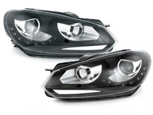 Set Faruri cu Lupa Volkswagen VW Golf 6 VI MK6 GTI LOOK