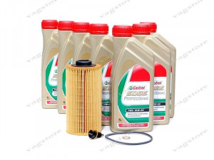 Ulei Castrol + Filtru Ulei VW / Audi / Skoda / Seat 1.6 TDI CAYB CAYC