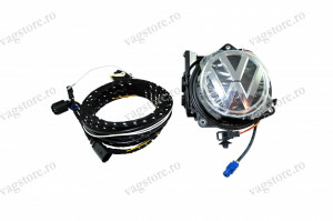 Kit complet retrofit Camera Lowline Marsarier Originala VW 5K0827469AQ ULM si cablaje pentru VW Golf 6 Passat B6 B7 CC
