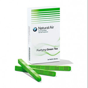 SET 3 REZERVE ODORIZANT AUTO BMW NATURAL AIR - GREEN TEA