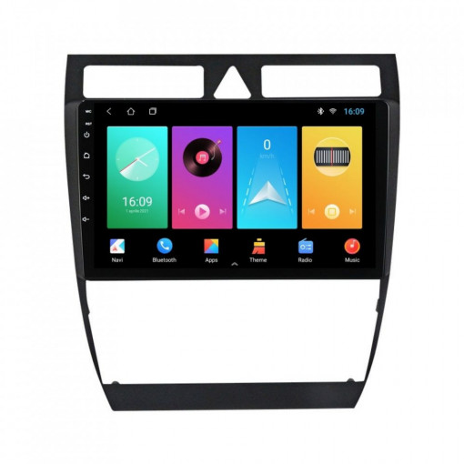 Navigatie dedicata cu Android Audi A6 (C5) 1997 - 2005, 1GB RAM, Radio GPS Dual Zone, Display HD 9" Touchscreen, Internet Wi-Fi, Bluetooth, MirrorLink, USB, Waze