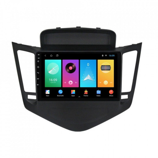 Navigatie dedicata cu Android Chevrolet Cruze 2008 - 2015, 1GB RAM, Radio GPS Dual Zone, Display HD 9" Touchscreen, Internet Wi-Fi, Bluetooth, MirrorLink, USB, Waze