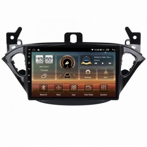 Navigatie dedicata cu Android Opel Corsa E 2014 - 2019, 8GB RAM, Radio GPS Dual Zone, Display HD IPS 9" Touchscreen, Internet Wi-Fi si slot SIM 4G, Bluetooth, MirrorLink, USB, Waze