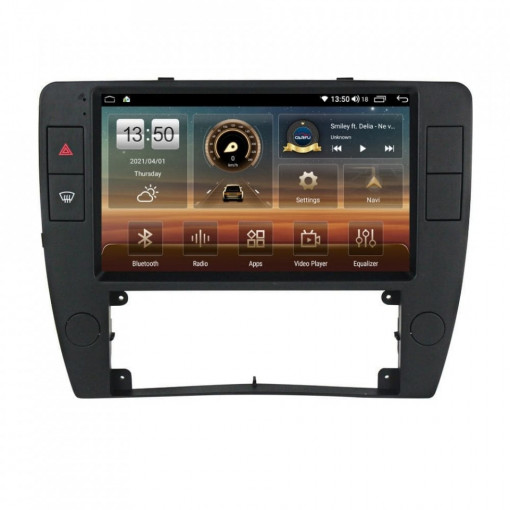 Navigatie dedicata cu Android VW Passat B5.5 2001 - 2005, 4GB RAM, Radio GPS Dual Zone, Display HD IPS 9" Touchscreen, Internet Wi-Fi si slot SIM 4G, Bluetooth, MirrorLink, USB, Waze