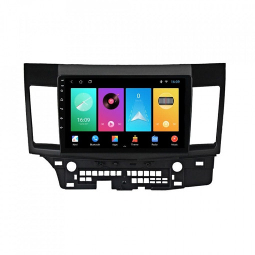 Navigatie dedicata cu Android Mitsubishi Lancer dupa 2007, 1GB RAM, Radio GPS Dual Zone, Display HD 10" Touchscreen, Internet Wi-Fi, Bluetooth, MirrorLink, USB, Waze