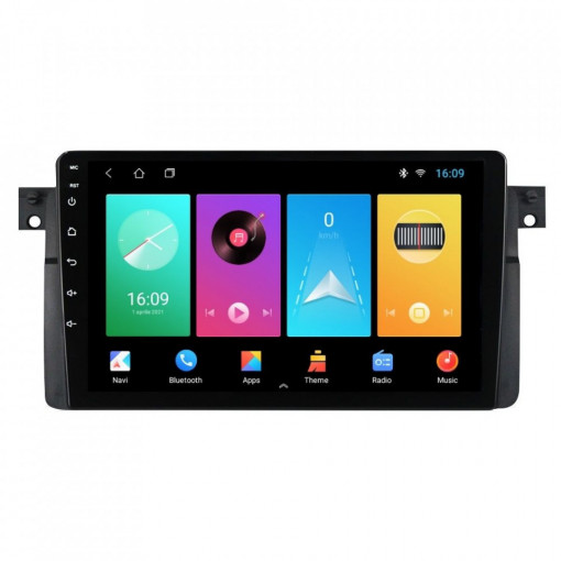 Navigatie dedicata cu Android BMW Seria 3 (E46) 1997 - 2005, 1GB RAM, Radio GPS Dual Zone, Display HD 9" Touchscreen, Internet Wi-Fi, Bluetooth, MirrorLink, USB, Waze