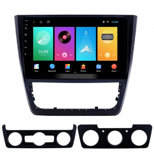 Navigatie dedicata cu Android Skoda Yeti 2009 - 2018, 2GB RAM, Radio GPS Dual Zone, Display HD 10" Touchscreen, Internet Wi-Fi, Bluetooth, MirrorLink, USB, Waze