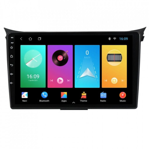 Navigatie dedicata cu Android Hyundai i30 2011 - 2017, 2GB RAM, Radio GPS Dual Zone, Display HD 9" Touchscreen, Internet Wi-Fi, Bluetooth, MirrorLink, USB, Waze