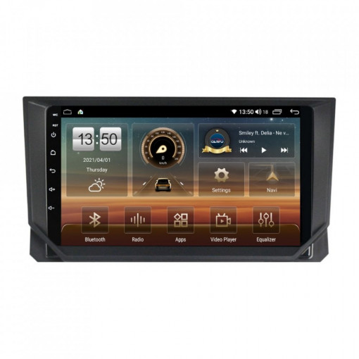 Navigatie dedicata cu Android Seat Ibiza V dupa 2017, 6GB RAM, Radio GPS Dual Zone, Display HD IPS 9" Touchscreen, Internet Wi-Fi si slot SIM 4G, Bluetooth, MirrorLink, USB, Waze