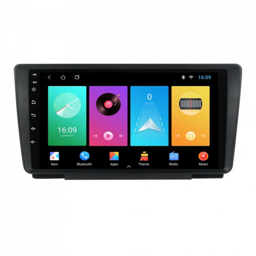 Navigatie dedicata cu Android Skoda Octavia II 2004 - 2013, 1GB RAM, Radio GPS Dual Zone, Display HD 9" Touchscreen, Internet WiFi, Bluetooth, MirrorLink, USB, Waze