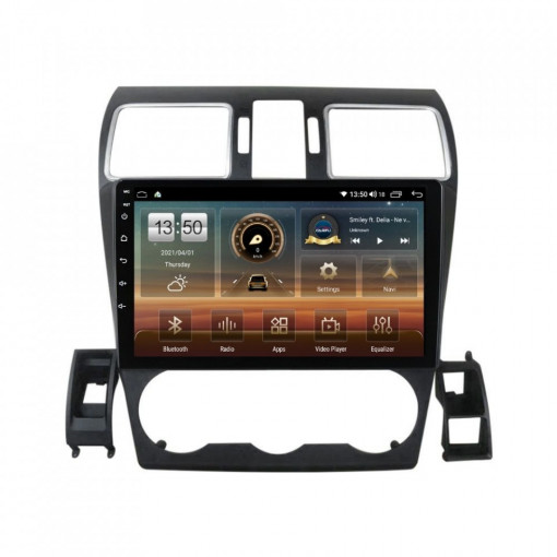 Navigatie dedicata cu Android Subaru XV 2012 - 2017, 6GB RAM, Radio GPS Dual Zone, Display HD IPS 9" Touchscreen, Internet Wi-Fi si slot SIM 4G, Bluetooth, MirrorLink, USB, Waze