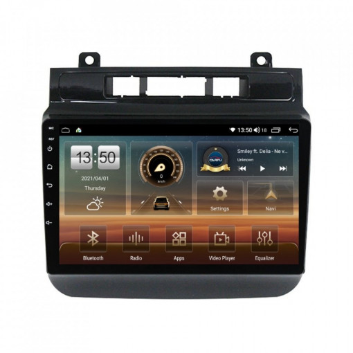 Navigatie dedicata cu Android VW Touareg 7P 2010 - 2018, 6GB RAM, Radio GPS Dual Zone, Display HD IPS 9" Touchscreen, Internet Wi-Fi si slot SIM 4G, Bluetooth, MirrorLink, USB, Waze