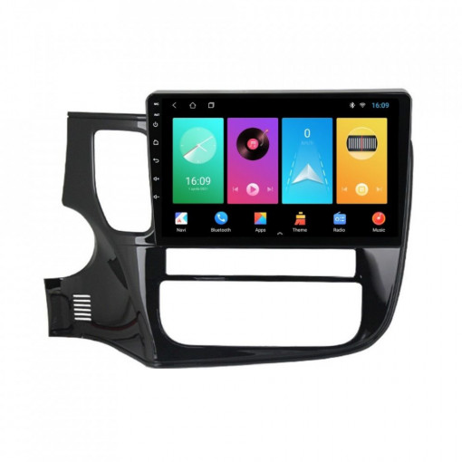 Navigatie dedicata cu Android Mitsubishi Outlander III 2012 - 2018, 1GB RAM, Radio GPS Dual Zone, Display HD 9" Touchscreen, Internet Wi-Fi, Bluetooth, MirrorLink, USB, Waze