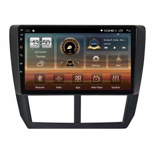 Navigatie dedicata cu Android Subaru Forester 2008 - 2013, 4GB RAM, Radio GPS Dual Zone, Display HD IPS 9" Touchscreen, Internet Wi-Fi si slot SIM 4G, Bluetooth, MirrorLink, USB, Waze