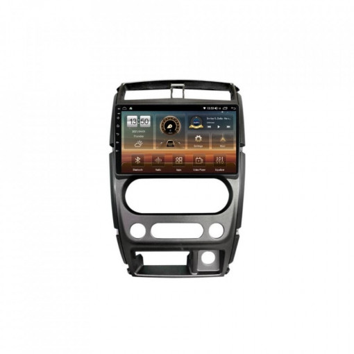 Navigatie dedicata cu Android Suzuki Jimny 2005 - 2018, 8GB RAM, Radio GPS Dual Zone, Display HD IPS 9" Touchscreen, Internet Wi-Fi si slot SIM 4G, Bluetooth, MirrorLink, USB, Waze