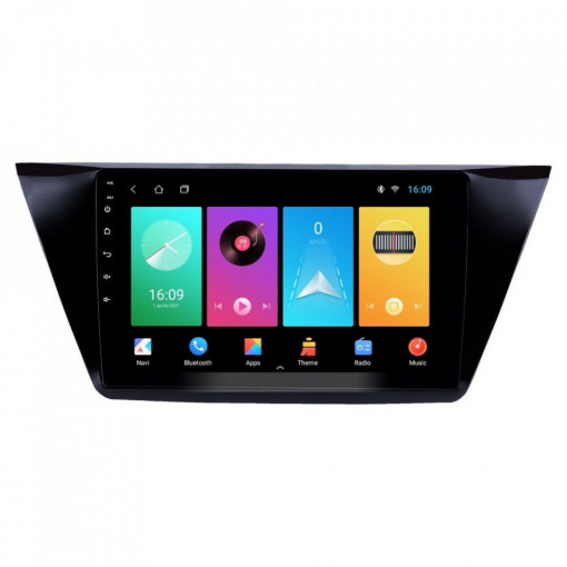 Navigatie dedicata cu Android VW Touran III dupa 2015, 1GB RAM, Radio GPS Dual Zone, Display HD 10" Touchscreen, Internet Wi-Fi, Bluetooth, MirrorLink, USB, Waze