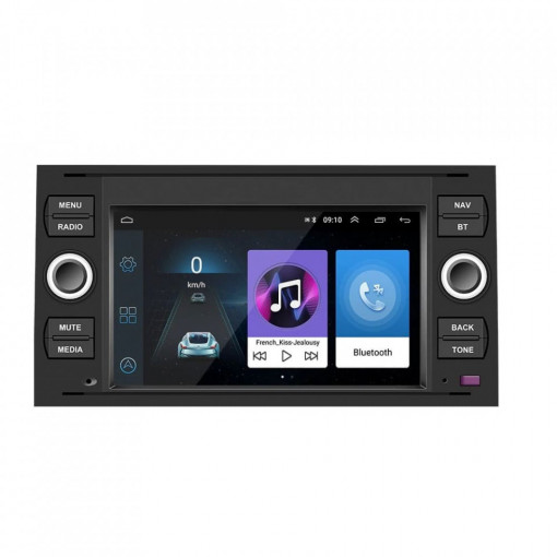 Navigatie dedicata cu Android Ford Kuga I 2008 - 2012, negru, 1GB RAM, Radio GPS Dual Zone, Display HD 7" Touchscreen, Internet Wi-Fi, Bluetooth, MirrorLink, USB, Waze