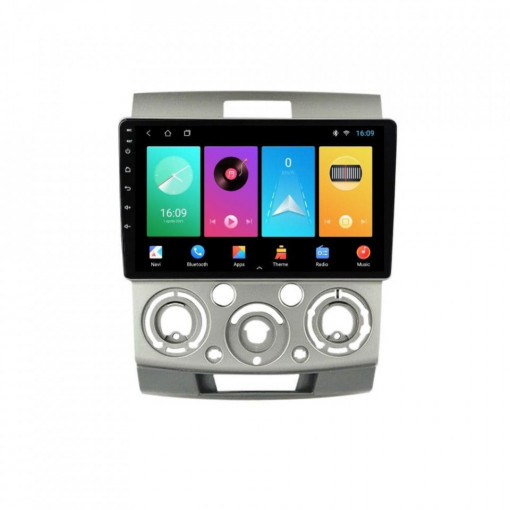 Navigatie dedicata cu Android Mazda BT-50 2005 - 2011, 2GB RAM, Radio GPS Dual Zone, Display HD 9" Touchscreen, Internet Wi-Fi, Bluetooth, MirrorLink, USB, Waze
