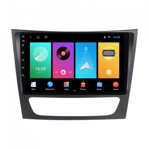 Navigatie dedicata cu Android Mercedes CLS C219 2004 - 2011, 2GB RAM, Radio GPS Dual Zone, Display HD 9" Touchscreen, Internet Wi-Fi, Bluetooth, MirrorLink, USB, Waze