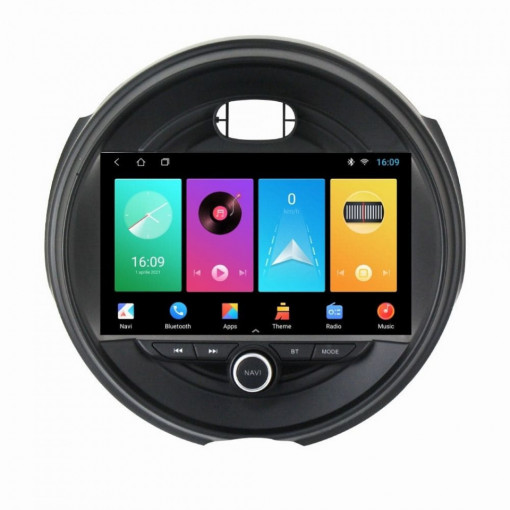 Navigatie dedicata cu Android Mini Cooper 2014 - 2020, 2GB RAM, Radio GPS Dual Zone, Display HD 9" Touchscreen, Internet Wi-Fi, Bluetooth, MirrorLink, USB, Waze