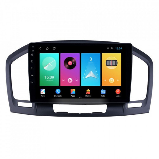 Navigatie dedicata cu Android Opel Insignia A 2008 - 2013, 2GB RAM, Radio GPS Dual Zone, Display HD 9" Touchscreen, Internet Wi-Fi, Bluetooth, MirrorLink, USB, Waze