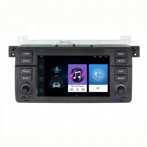 Navigatie dedicata cu Android BMW Seria 3 (E46) 1997 - 2005, 1GB RAM, Radio GPS Dual Zone, Display HD 7" Touchscreen, Internet Wi-Fi, Bluetooth, MirrorLink, USB, Waze