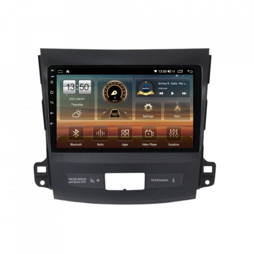 Navigatie dedicata cu Android Peugeot 4007 2007 - 2013, 4GB RAM, Radio GPS Dual Zone, Display HD IPS 9" Touchscreen, Internet Wi-Fi si slot SIM 4G, Bluetooth, MirrorLink, USB, Waze